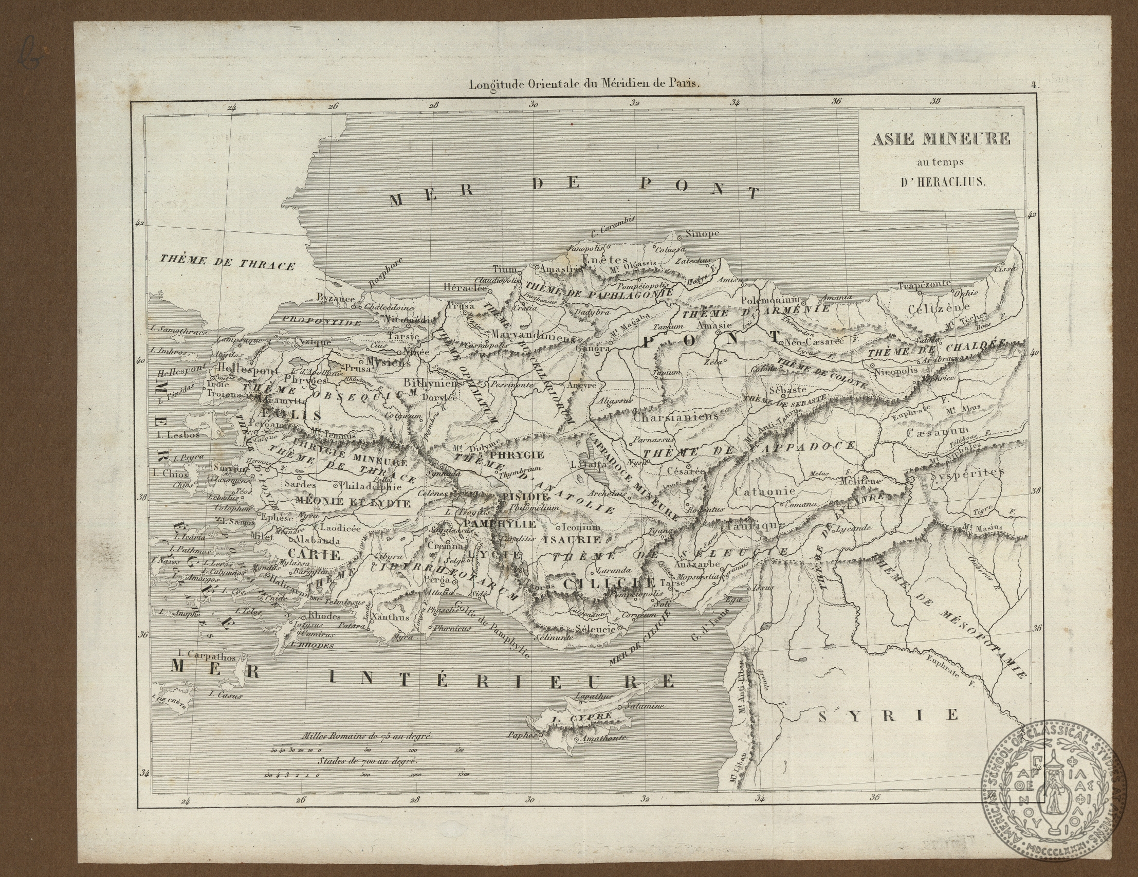 Asie Mineure au temps d' Heraclius.